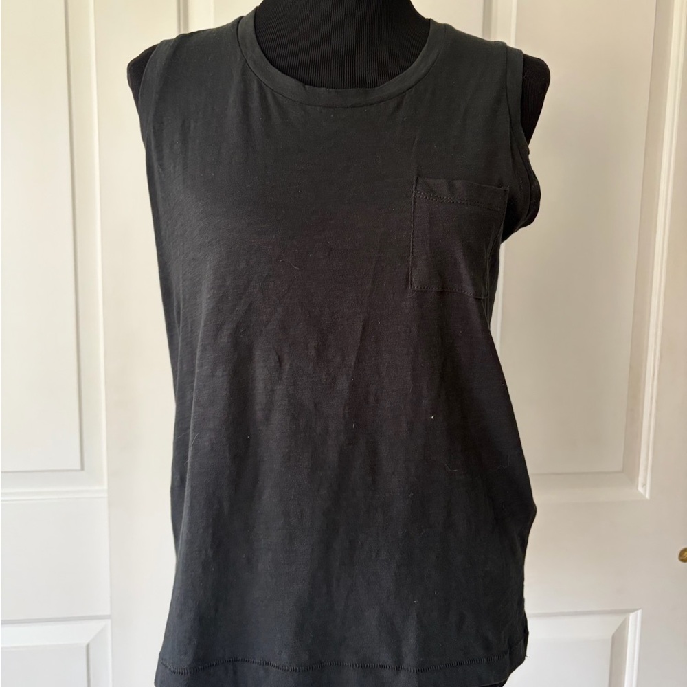 Madewell Black Muscle Crewneck Tee small